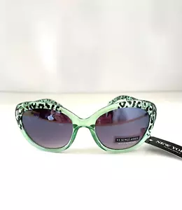 Sunglasses Green Leopard Frames Black Lens Women's New - Picture 1 of 4