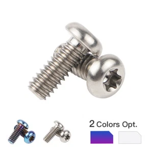 5x Ti Alloy Derby Cover Screws For Harley Dyna Fat Bob / Street Bob / Switchback - Picture 1 of 13