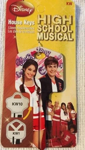 HIGH SCHOOL MUSICAL TROY AND GABRIELLA KEY BLANK-KW1/KW10-FOR KWIKSET LOCKS - Picture 1 of 1