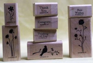 Estampilla de goma ¡en arriba! Juego de estampillas - Sentimientos de silueta - Estampillas de goma - Imagen 1 de 5