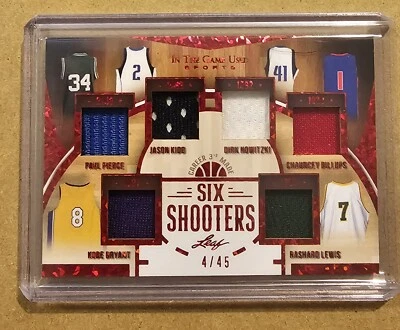 2022 Leaf In The Game 二手 Bryant Kidd Nowitzki Pierce 遗物卡 #'d 4/45 山羊 — 第 1/2 张图片