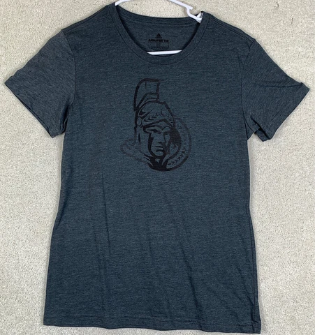 Ottawa Senators NHL Small T Shirt Adidas Gray Adult Size Small T-Shirt Brand New Cover