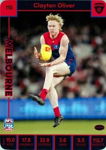 2023 MELBOURNE DEMONS AFL Card CLAYTON OLIVER Teamcoach - Picture 1 of 3