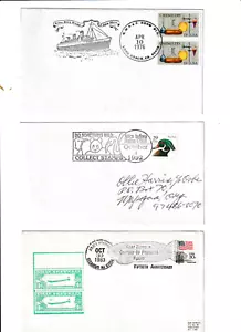 United States 3 stamp show covers Secaucus NJ Attica IN Long Beach CA 76 83 92 - Picture 1 of 2