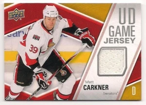 Matt Carkner 11-12 Upper Deck 2 UD Game Jersey Game Used Jersey - Picture 1 of 1
