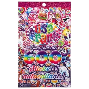 Lisa Frank 600+ Sticker Book - Peace Love Kisses Kittens Unicorns Tiger Rainbow - Bild 1 von 2