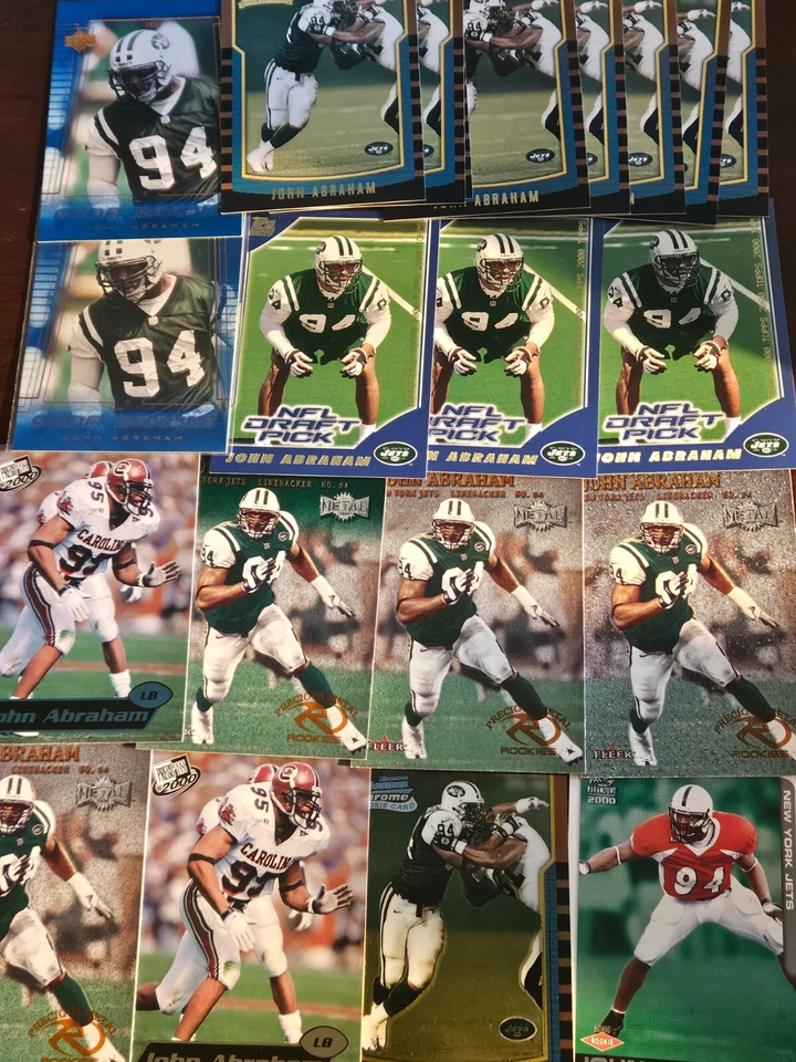 JOHN ABRAHAM TÚ ELIGES VER ESCANEOS DE CADA TARJETA NOVATOS NEW YORK JETS Foto 1 de 1