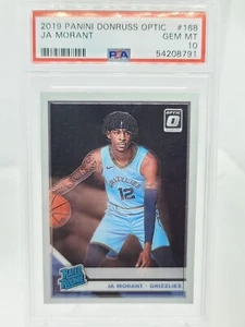 2019-20 Donruss Optic Ja Morant Rated Rookie Card RC #168 PSA 10 Grizzlies - Bild 1 von 2