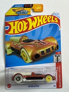 Hot Wheels Car Retro Active HW Quarter Mile Heroes Toy Lets Race Cars Kids 1 64 - Picture 1 of 10