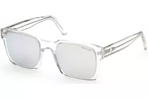 Moncler ML0210 26D Clear Square Polarized Plastic Sunglasses Frame 53-21-145 sd* - Picture 1 of 3