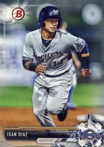 Lote de (100) tarjetas de novato 2017 Bowman Draft ISAN DIAZ #BD-102 Brewers - Imagen 1 de 1
