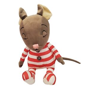 Hallmark Plush Mouse ‘Twas The Night Before Christmas Striped Red PJs Stuffed