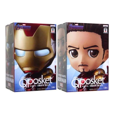 Qposket MARVEL -IRON MAN- Figura Tipo A y B Juego de 2 BANPRESTO  Foto 1 de 3