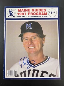 Bill Dancy 1987 Maine Guide Signed Program Baseball Autograph  - Picture 1 of 1