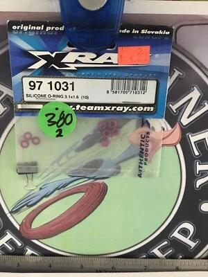 XRA971031 XRAY Silicone Red O-Ring 3.1x1.6 (10) Orignal NewOldStock - Image 1 of 2