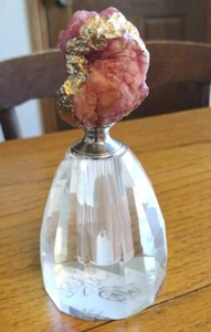 Botella de perfume de vidrio de ágata American Atelier, ágata rosa - Imagen 1 de 7