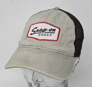 Snap On Tools Baseball Cap Hat Distressed Snap Back Mesh Dad Mens - Picture 1 of 6