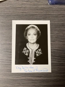 Olivia de Havilland Signed Autographed 3.5x5 B&W Photo GWTW - Picture 1 of 4