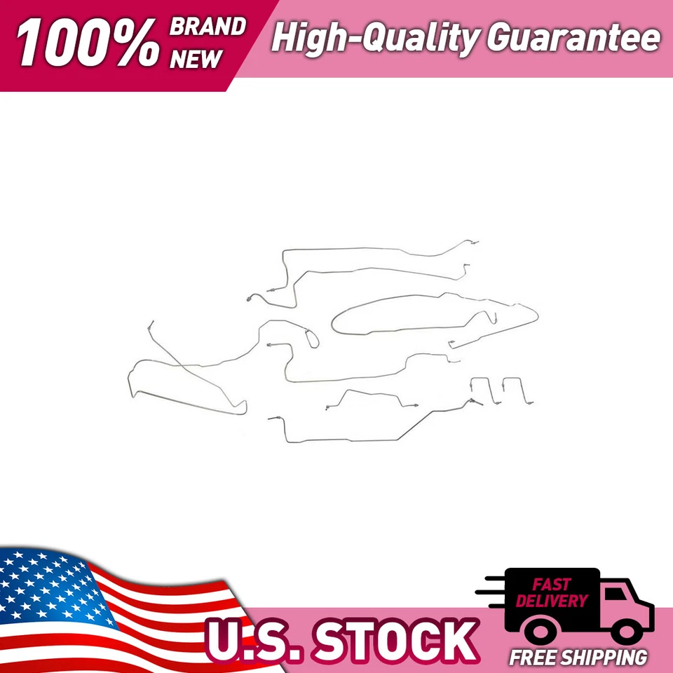 Juego de kit de línea de freno de acero inoxidable para 03-06 Chevy GMC Cadillac GM SUV Dorman Foto 1 de 4