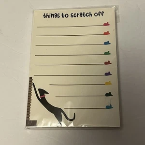 Notizblock Things To Scratch Off - Katze - 70 Blatt *NEU* R.Nichols - Bild 1 von 5