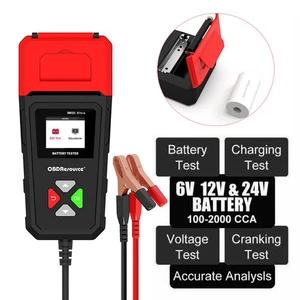 6V 12V 24V Car Battery Tester Battery Analyzer Cranking Test Built-in Print New - Bild 1 von 12