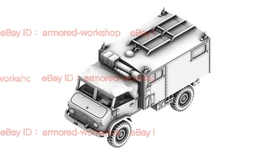 3D Printed 1/72 German Unimog 404 Truck Ambulance Unpainted - Image 1 of 4