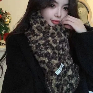 Fashion Leopard Dot Shawl Scarf 180*30cm Warmer Pashmina Women - Picture 1 of 12
