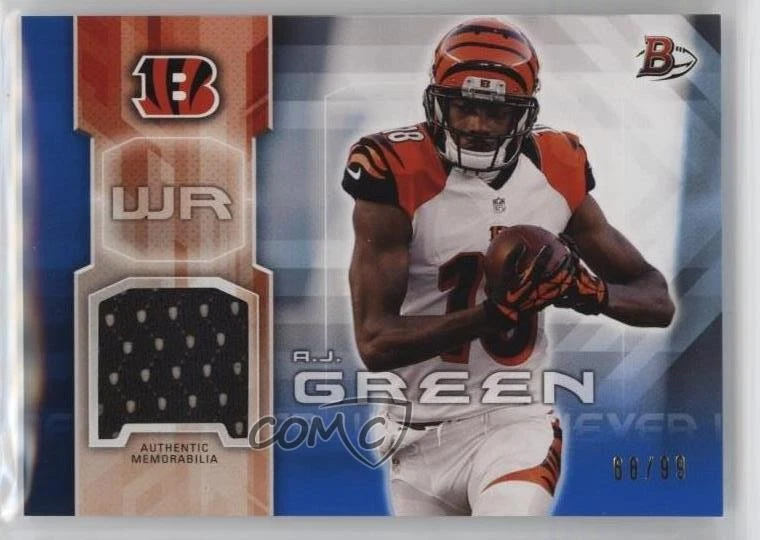 2014 Bowman Relics Blue /99 AJ Green #37 - Image 1 of 2