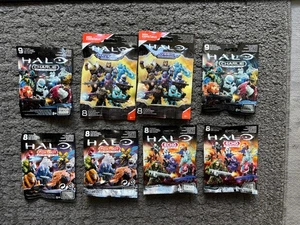 Mega Construx Mega Bloks 8 HALO Blind Bags 4 Diff Series Foxtrot Charlie Echo ++ - Picture 1 of 2