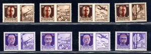 Propaganda di Guerra "Fascetti" rosso bruno serie n. 29D/36D - MNH - Picture 1 of 1