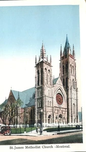 St James Methodist Church Montreal Quebec Postkarte - Bild 1 von 2