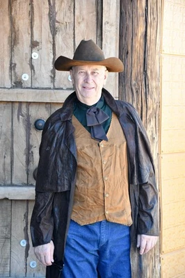 牛仔服装 Wild West Western Gunslinger Outlaw 万圣节复古帽子 XL 码 — 第 1/4 张图片