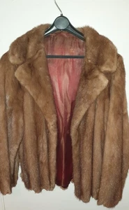 Antike Nerz Kurzjacke Damen Größe S - Bild 1 von 19