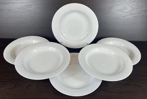 6 schöne Kiste & Fass Espe weiß umrandet 9" Suppe Salat Schüsseln - Bild 1 von 9