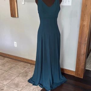 Show me your Mumu teal blue Maxi dress size small event party bridesmaid wedding - Picture 1 of 12