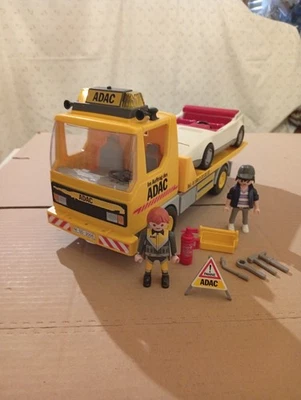 Playmobil ADAC Abschleppwagen mit Blinklicht Unfall Porsche Zubehör - Bild 1 von 4