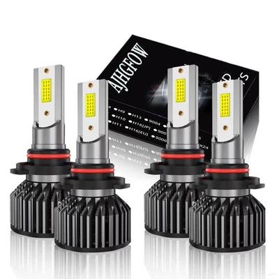 For Honda Accord 2003-2007 LED Headlight 4 Bulbs White High/Low Beam 9005 9006 - Изображение 1 из 4