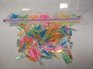 250+ Lite Brite Pegs In Locking Storage Box 6 Colors light bright - Picture 1 of 6