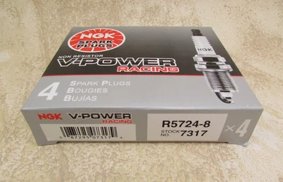 4 PACK NGK V-Power (6596) R5671A-11 Racing Spark Plug, Made In Japan - Image 1 of 2