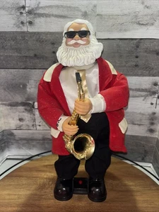 Sax Suona Babbo Natale Musica Musicale Animata Casa Vacanze Natale TESTATO! - Foto 1 di 7