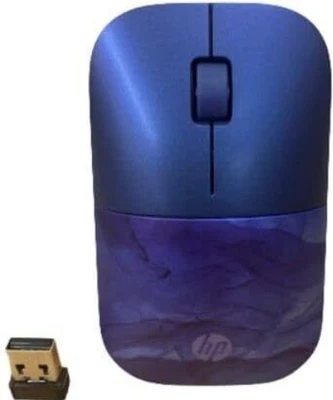 HP Z3700 Slim Wireless Computer Mouse with USB Dongle Blue - Image 1 of 2