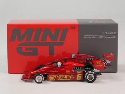 Mini Gt Lotus 78 Imperial #6 Gunnar Nillson Japanese Gp 1977 1/64 MGT00808-L - Bild 1 von 3