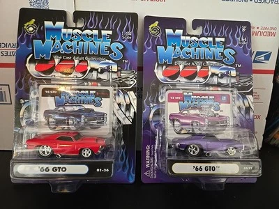 Twin Pack Muscle Machines 66 Gto 01-36 And 03-32 Scale 1:64 - Image 1 of 4