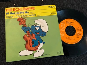 1529 / Die Schlümpfe - Hi Hei Ho Ho Ho - Rock'n Roll Schlumpf / NM - Imagen 1 de 2