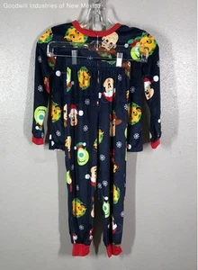 Disney Unisex Kids Multicolor Graphic Print 2-Piece Pajama Set Size Small (6/7) - Picture 1 of 5