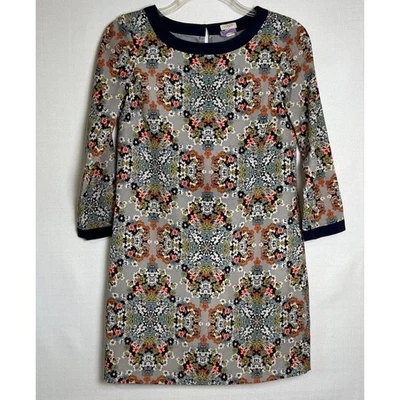 J Crew Misty Fog Floral Tunic Popover Shift Mod Twee Dress, Size 2 - Image 1 of 4