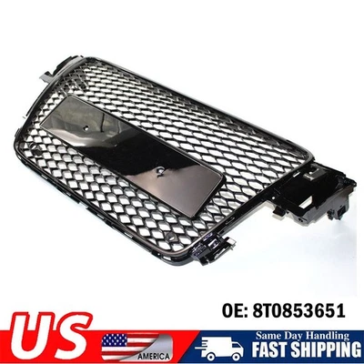 For 2008-2012 A5/S5 B8 8T Front Mesh RS5 Style Bumper Honeycomb Grille Foto 1 de 4