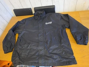KooGa Made For Rugby Black Waterproof WINDPROOF Coat Size XL - Picture 1 of 11