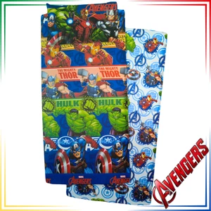 Lenzuola singolo in cotone 100 Marvel Avengers Super eroi per lettino 1 piazza - Foto 1 di 7