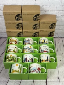 Lote de 10 tazas de café Starbucks You Are Here Collection nuevas con caja #2 - Imagen 1 de 15